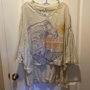 Magnolia Pearl Cosmo and Willie Surfboards Hi Lo Francis Top in Moonlight